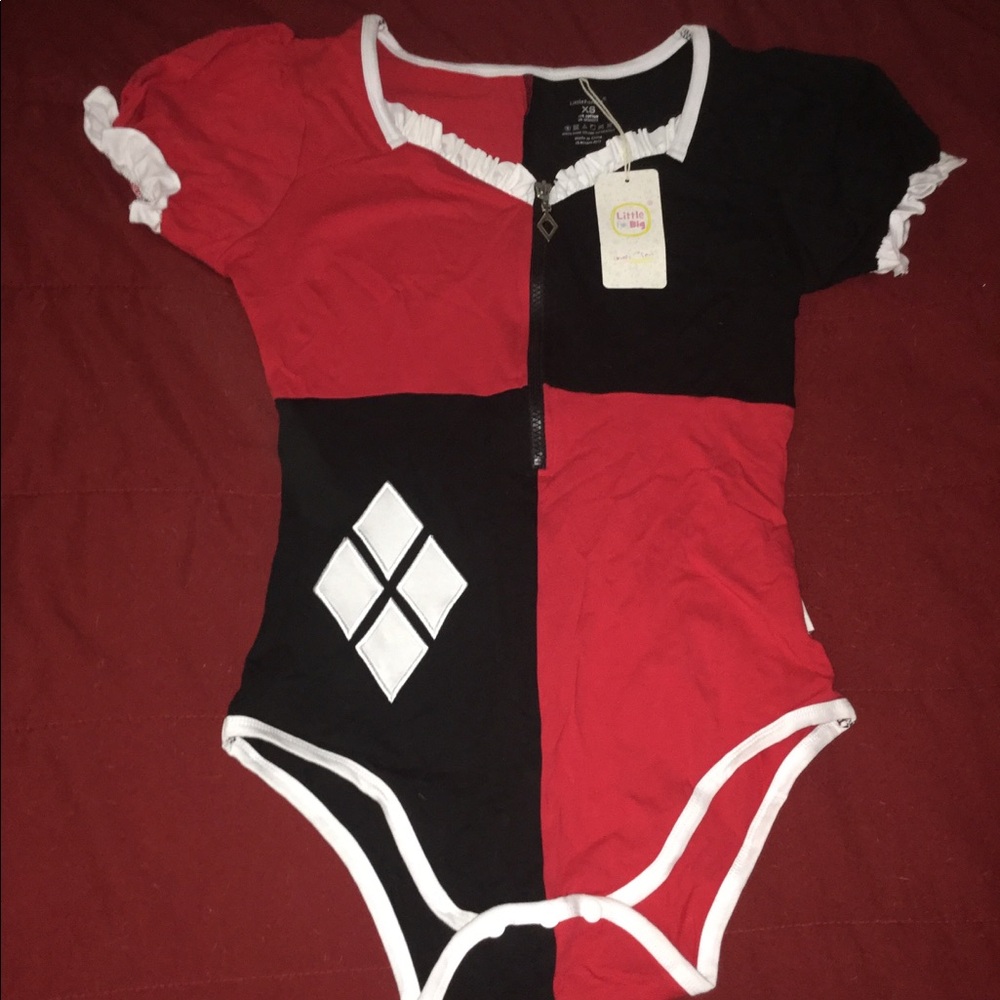 Harley Quinn Littleforbig bodysuit.